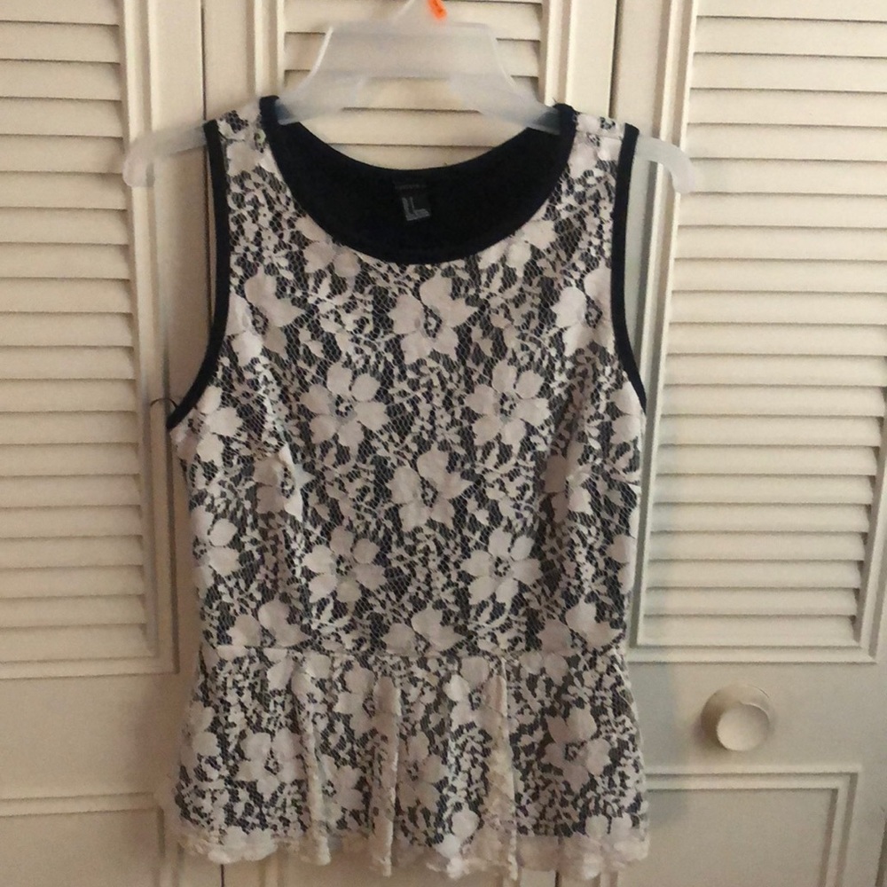 black and white tank